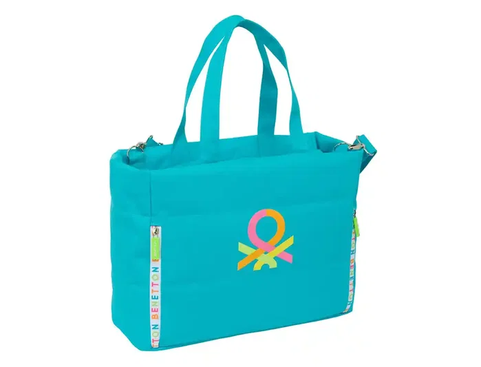 Safta Bolso con bolsillo para portátil 14,1'' Benetton Spring Azul Safta Bolso con bolsillo para portátil 14,1'' Benetton Spring Azul