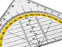 Liderpapel Escuadra de Geometría 16 cm Cristal