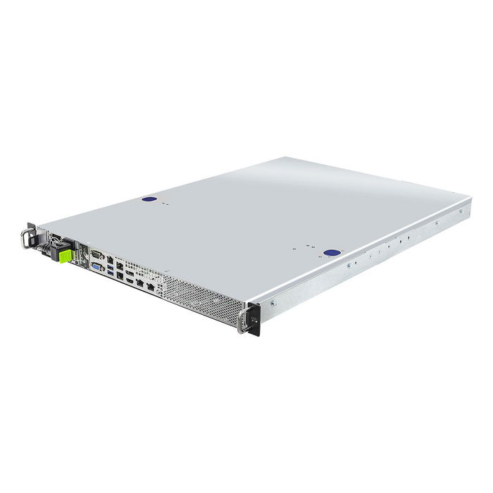 ASRock 1U1G-W680/2L2T Barebone 1U Rack, LGA 1700, Intel W680, DDR5 hasta 192 GB, Dual PSU 800W 80 Plus Platinum, 4x LAN 10G/GbE