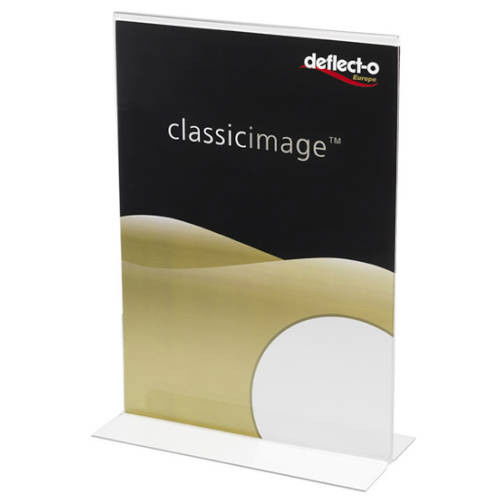Deflecto Expositor de Sobremesa en Forma T a 2 Caras Poliestireno A3 Vertical 48001 Deflecto Expositor de Sobremesa en Forma T a 2 Caras Poliestireno A3 Vertical 48001