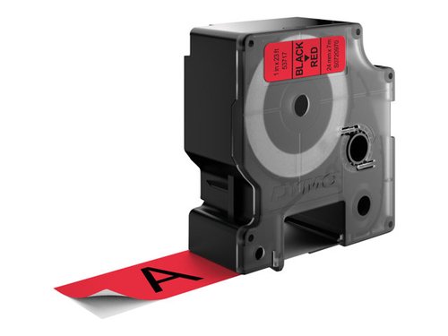 Dymo Cinta D1 Negro sobre rojo 24mm x 7m Dymo Cinta D1 Negro sobre rojo 24mm x 7m