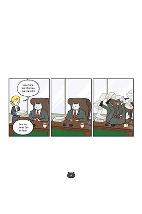 Business Cat. Dinero, Poder, Galletitas