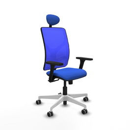 PIQUERAS Y CRESPO Silla de oficina Motilla Azul con mecanismo Sincro
