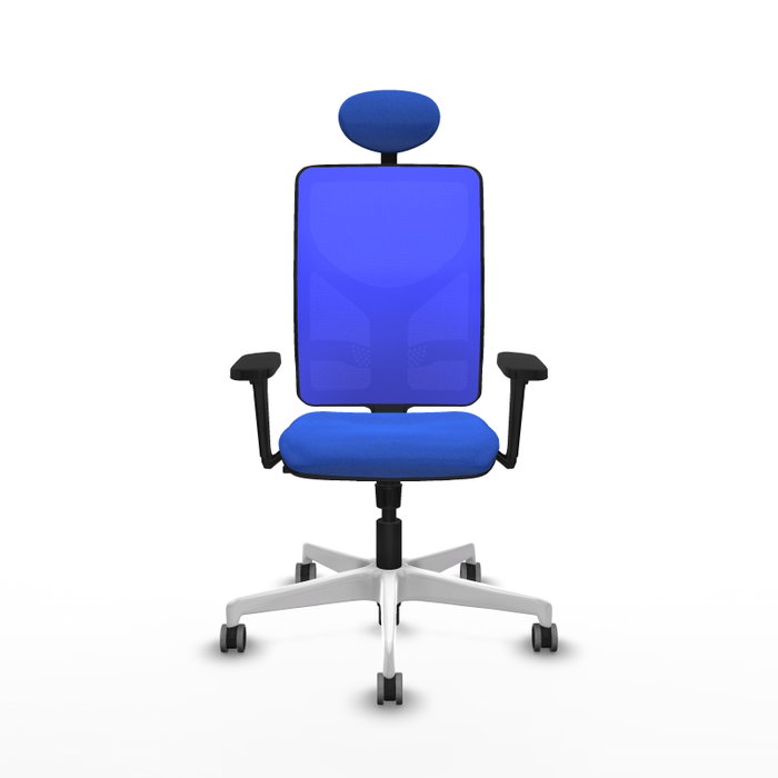 PIQUERAS Y CRESPO Silla de oficina Motilla Azul con mecanismo Sincro