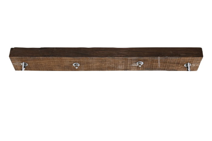 DKD Home Decor Lampara Techo Estilo Alpino Marron 15 x 86 x 118 cm Teca Reciclada y Cuerda Hecho a Mano