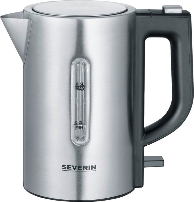 Severin WK3647 Kit Hervidor de Viaje - 0.5 L - Acero Inoxidable y Negro