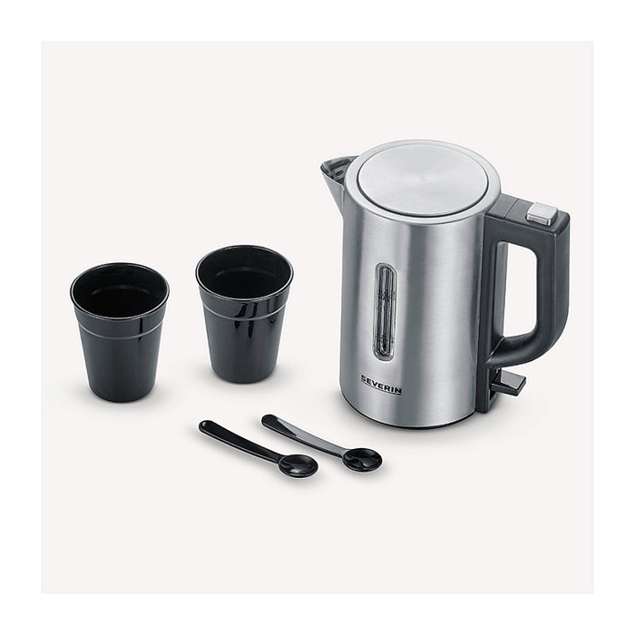 Severin WK 3647 Hervidor de Agua Eléctrico para Viaje, Térmico, Blanco