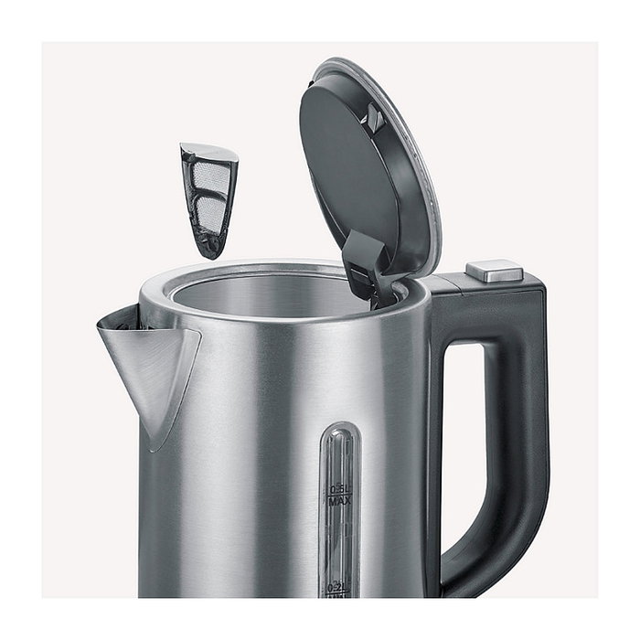 Severin WK 3647 Hervidor de Agua Eléctrico para Viaje, Térmico, Blanco