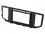 PER.PIC. Bastidor de montaje de radio para VW Crafter 2018+ 2 DIN negro