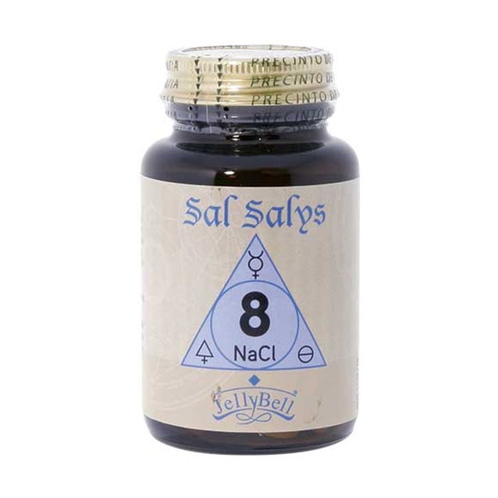 Jellybell Sal Salys 8 NaCl (Cloruro Sódico) 90 comprimidos - Sales minerales con proteína de arroz Jellybell Sal Salys 8 NaCl (Cloruro Sódico) 90 comprimidos - Sales minerales con proteína de arroz