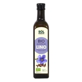 SOLNATURAL Aceite de Lino Ecológico 500ml - Alimento Vegano SOLNATURAL Aceite de Lino Ecológico 500ml - Alimento Vegano