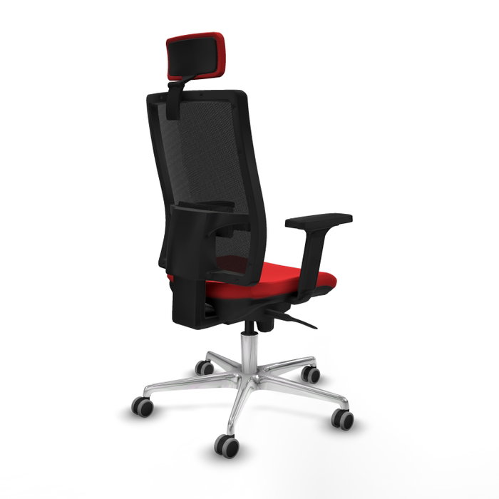 PIQUERAS Y CRESPO Silla de oficina Horna con mecanismo Sincro, Rojo y Negro PIQUERAS Y CRESPO Silla de oficina Horna con mecanismo Sincro, Rojo y Negro
