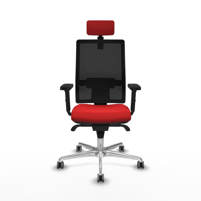 PIQUERAS Y CRESPO Silla de oficina Horna con mecanismo Sincro, Rojo y Negro PIQUERAS Y CRESPO Silla de oficina Horna con mecanismo Sincro, Rojo y Negro