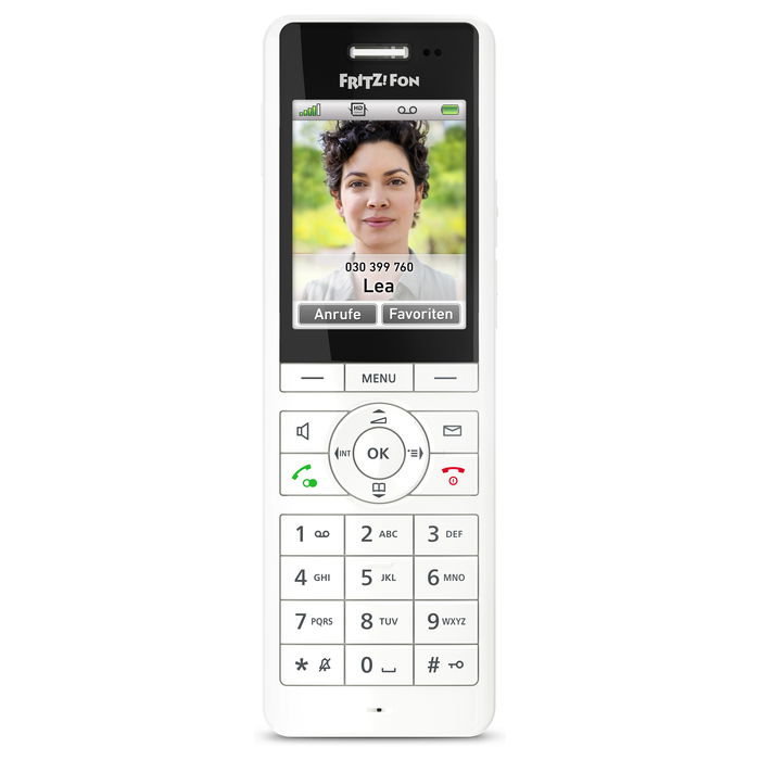 AVM FRITZ!Fon X6 Teléfono inalámbrico DECT blanco (weiß) para FRITZ!Box