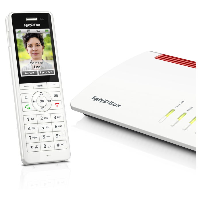 AVM FRITZ!Fon X6 Teléfono inalámbrico DECT blanco (weiß) para FRITZ!Box