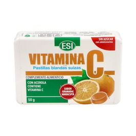 TREPATDIET-ESI Vitamina C Pastilla Blanda con Acerola Sabor Granada y Maracuyá 50Gr