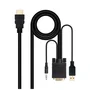 Nano Cable 10.15.4350 Cable Conversor HDMI Macho a VGA Macho con Jack 3.5 Macho y USB Macho 1.8m Negro