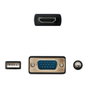 Nanocable Cable Conversor HDMI a VGA + Audio + USB, 1.8 m, Negro