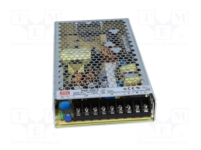MEAN WELL RSP-200-5 200W 5VDC 40A MEAN WELL RSP-200-5 200W 5VDC 40A