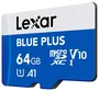 Lexar Blue Plus MicroSDXC 64 GB UHS-I Azul