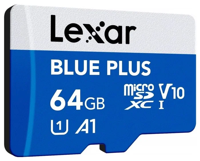 Lexar Blue Plus MicroSDXC 64 GB UHS-I Azul Lexar Blue Plus MicroSDXC 64 GB UHS-I Azul