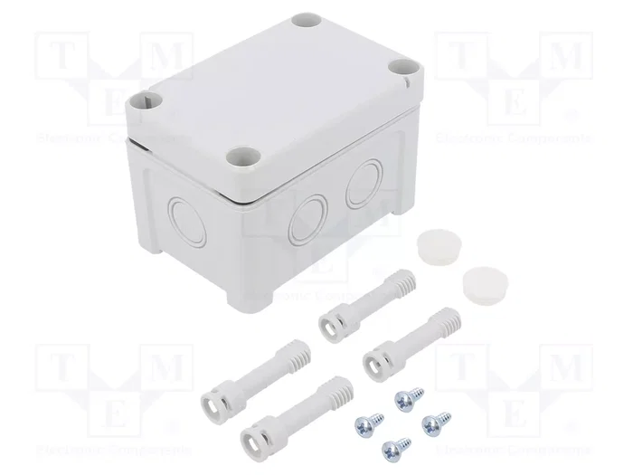 FIBOX Caja de conexiones gris ABS 65x95x60mm FIBOX Caja de conexiones gris ABS 65x95x60mm