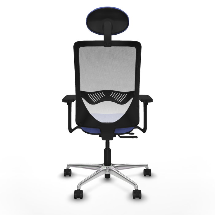 PIQUERAS Y CRESPO Silla de oficina Zulema con Mecanismo Sincro/Traslack Azul claro/Blanco