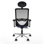 PIQUERAS Y CRESPO Silla de oficina Zulema con Mecanismo Sincro/Traslack Azul claro/Blanco