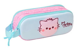 Safta Portatodo Doble 3D Pembe The Pink Cat
