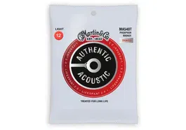 MARTIN Juego Acústica Authentic Lifespan®2.0 Phosphor Bronze 92/8 Light 12-54