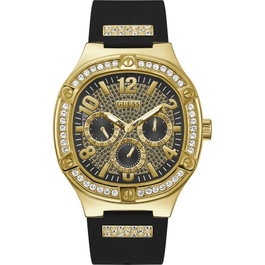 Guess Reloj GW0641G2 con caja dorada y correa negra
