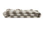 DKD Home Decor Plaid Beige Crudo Rayas Multiusos Hecho a Mano 260 x 230 cm