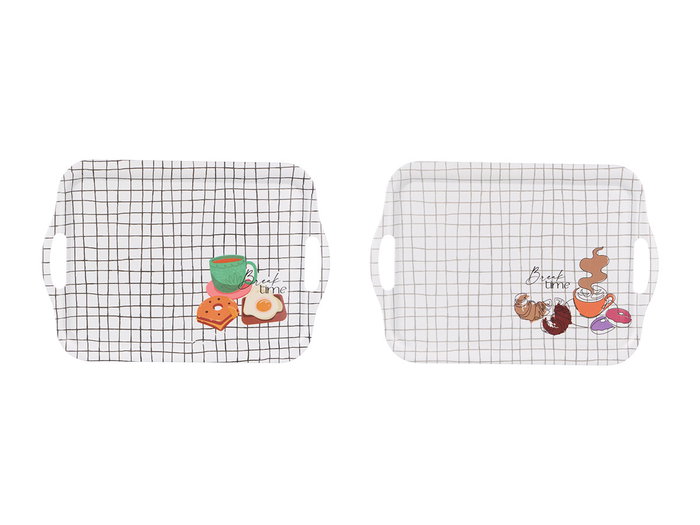 Kinvara Bandeja Melamina 41.7 x 1.5 x 29 cm Surtidos (Set de 18) Kinvara Bandeja Melamina 41.7 x 1.5 x 29 cm Surtidos (Set de 18)