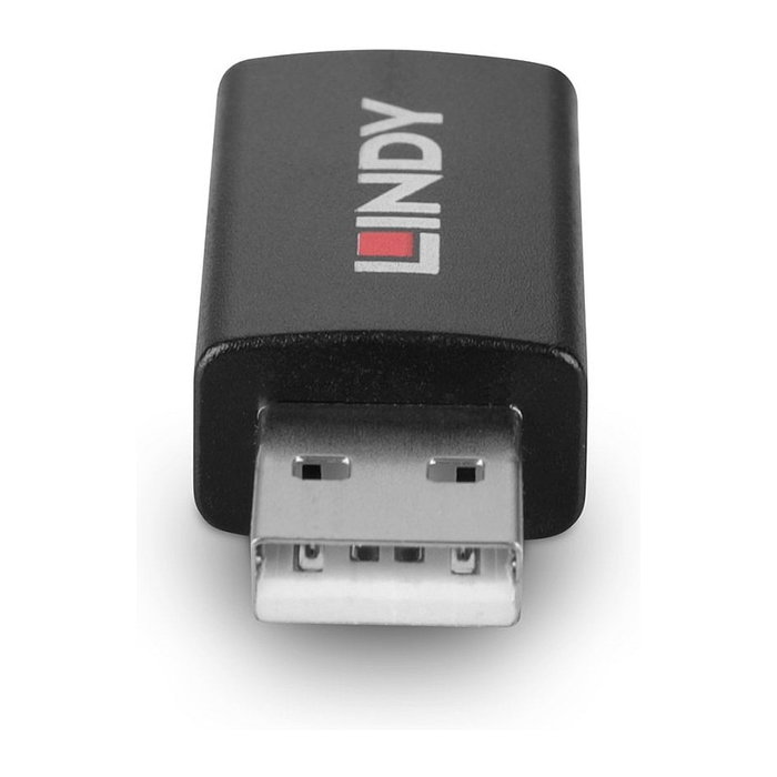 LINDY Cable USB 2.0 Tipo A Macho a Hembra Datos y Carga de Batería 1.2, Negro, 30.3 x 18.1 x 11 mm, Conectores Chapados en Níquel/Oro, 71263