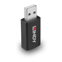LINDY 71263 Cambiador de género USB 2.0 Type A a Type A Negro