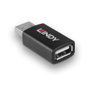 LINDY 71263 Cambiador de género USB 2.0 Type A a Type A Negro