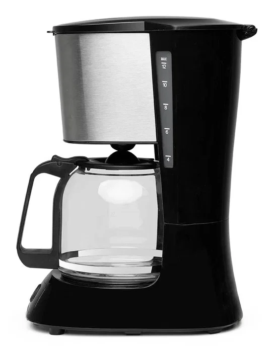 Orbegozo CG 4515 Cafetera de Goteo o Filtro, Eléctrica Manual, Capacidad 15 Tazas/1.5L, Jarra de Cristal y Filtro Lavable, Color Negro con Acero Inoxidable, 900W