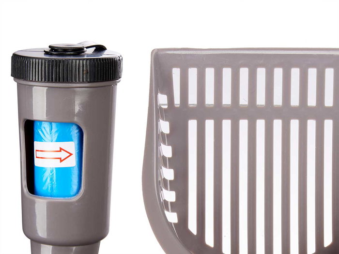 Mascow Pala Recogedora 15 Bolsas Excrementos Antracita 28 x 7 x 12.5 cm (Set de 24)