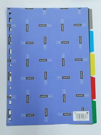 Separadores Multifin Pvc Transp. Alfa 3001 A4 5 Pestañas 15 Taladros