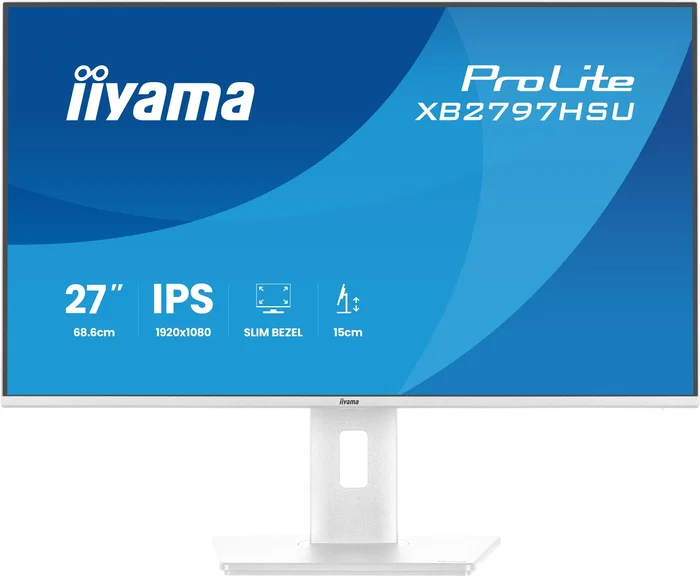 Iiyama ProLite XB2797HSU-W1 Monitor Gaming 27" Full HD (1920x1080) IPS 120Hz 1ms AMD FreeSync Flicker-Free USB-C Blanco