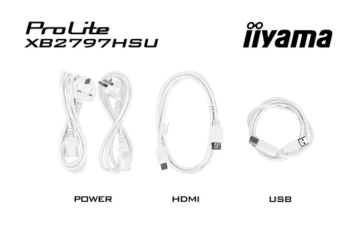 Iiyama ProLite XB2797HSU-W1 Monitor Gaming 27" Full HD (1920x1080) IPS 120Hz 1ms AMD FreeSync Flicker-Free USB-C Blanco