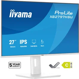 Iiyama ProLite XB2797HSU-W1 Monitor Gaming 27" Full HD (1920x1080) IPS 120Hz 1ms AMD FreeSync Flicker-Free USB-C Blanco