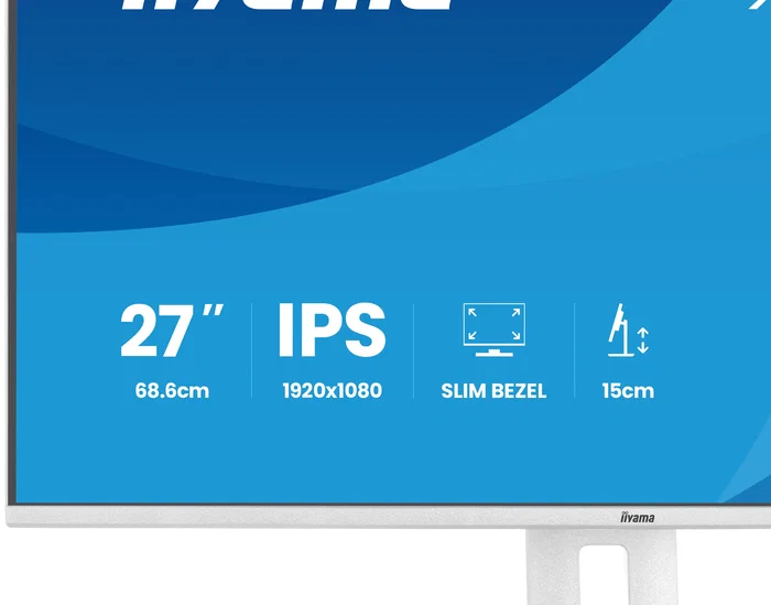 Iiyama ProLite XB2797HSU-W1 Monitor Gaming 27" Full HD (1920x1080) IPS 120Hz 1ms AMD FreeSync Flicker-Free USB-C Blanco