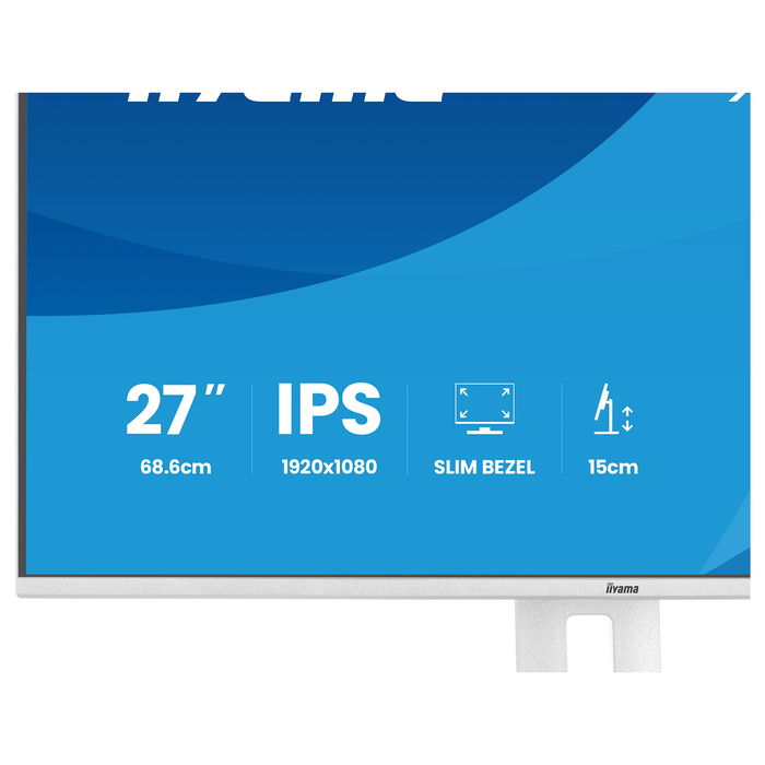 iiyama ProLite XB2797HSU-W1 Monitor 27" Full HD IPS 120Hz 1ms AMD FreeSync, Altavoces, USB-C, Blanco