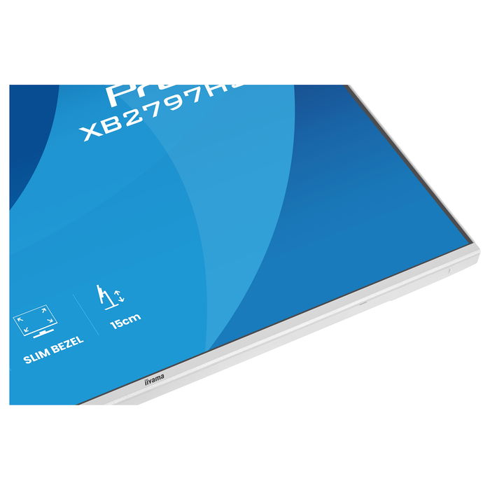 iiyama ProLite XB2797HSU-W1 Monitor 27" Full HD IPS 120Hz 1ms AMD FreeSync, Altavoces, USB-C, Blanco