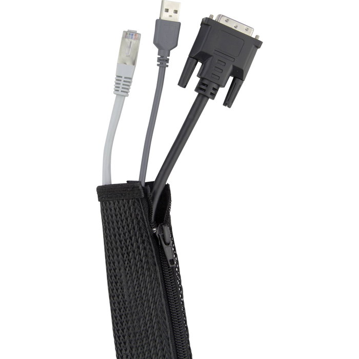 Rev Cable hose con cremallera, 1,5 m, 45 mm