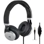 Fonestar TV-PHONES Auriculares Over Ear para TV Jack 3.5mm Negros Plegables con Control de Volumen y Bolsa de Transporte