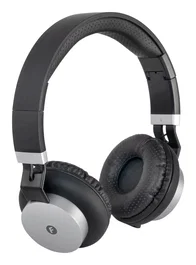 Fonestar TV-PHONES Auriculares de Diadema Negro y Plata con Cable de 5 m