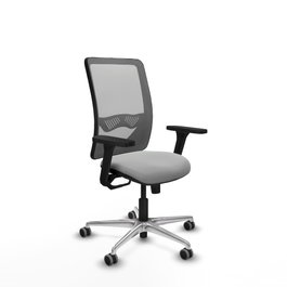 PIQUERAS Y CRESPO Silla de oficina Zulema con mecanismo Sincro, Gris