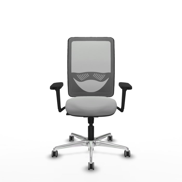 PIQUERAS Y CRESPO Silla de oficina Zulema con mecanismo Sincro, Gris